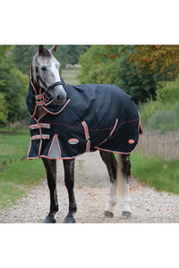 WeatherBeeta ComFiTec Premier With Therapy-Tec Detach-A-Neck Lite Plus Turnout Rug 10062120 - Black